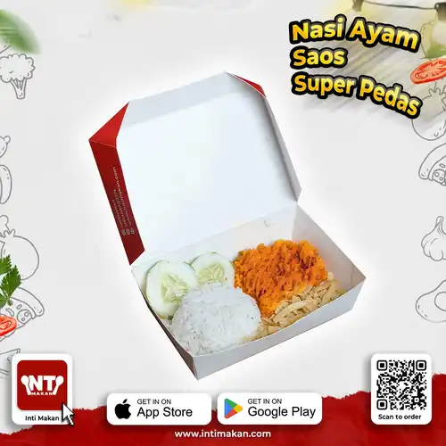 Nasi Ayam Saos Super Pedas