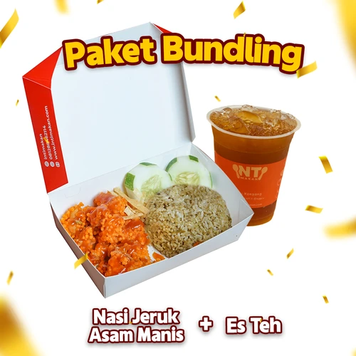 # Nasi Jeruk Ayam Asam Manis + Es Teh