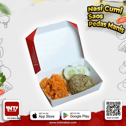 # Nasi Jeruk Cumi Saos Pedas Manis