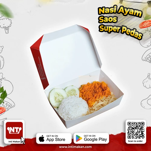 # Nasi Jeruk Ayam Saos Pedas Manis