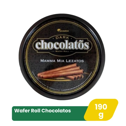 Gery Wafer Roll Chocolatos Dark Tps 190g